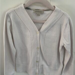Burberry Girl  Cream Cardigan Sweater